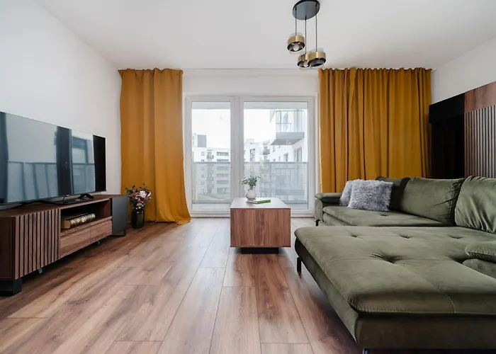 شقة Manufaktura - Prestiz Z Garazem Podziemnym I Dwoma Lazienkami